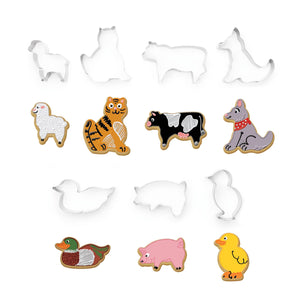 Farm Animal Cookie Cutters, Set of 7