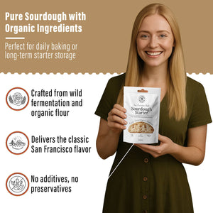 Organic Freeze Dried Sourdough Starter. 12 gr