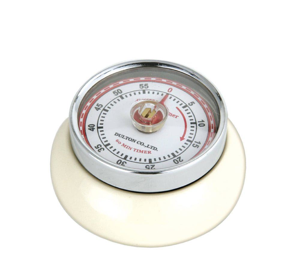 Retro Kitchen Timer - Cream