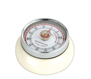 Retro Kitchen Timer - Cream