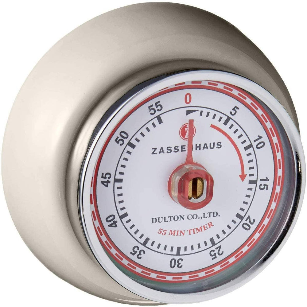 Retro Kitchen Timer - Cream