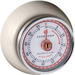 Retro Kitchen Timer - Cream