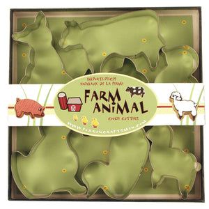 Farm Animal Cookie Cutters, Set of 7