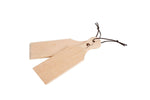 Natural Wood Butter Paddles, Set of 2, 9"