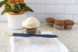 Navy Silicone Icing Spatula, Spreader, 9"
