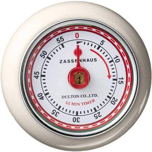 Retro Kitchen Timer - Cream