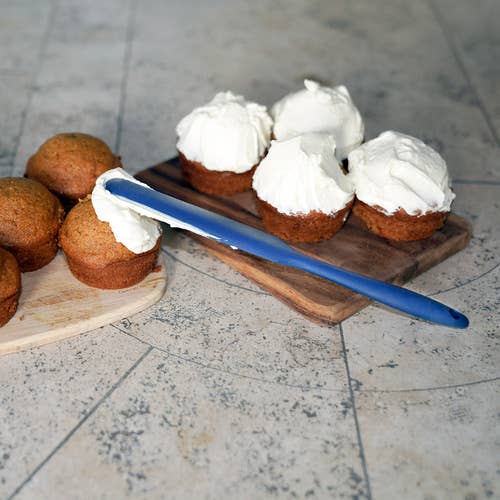 Navy Silicone Icing Spatula, Spreader, 9"